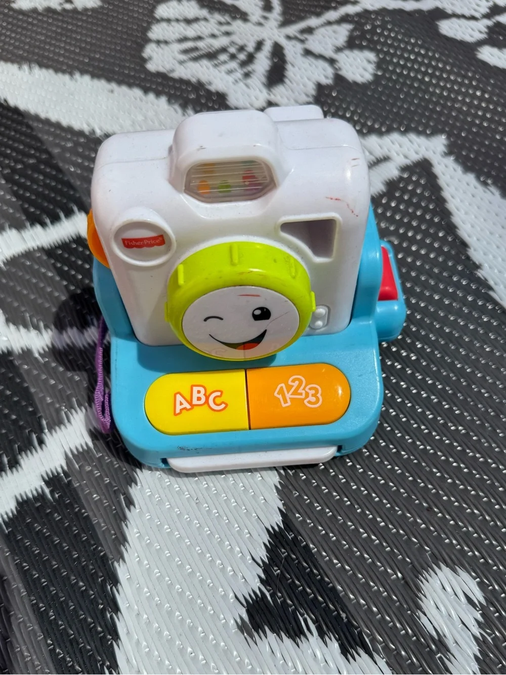 Fisher-Price Blue, White & Yellow Interactive Toy Camera